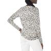 imageAmazon Essentials Womens ClassicFit Lightweight LongSleeve VNeck Sweater Available in Plus SizeWhite Cheetah