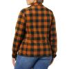 imageAmazon Essentials Womens ClassicFit LongSleeve QuarterZip Polar Fleece Pullover Jacket  Discontinued ColorsBlack Orange Buffalo Plaid