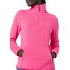 imageAmazon Essentials Womens ClassicFit LongSleeve QuarterZip Polar Fleece Pullover Jacket  Discontinued ColorsPink