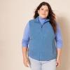 imageAmazon Essentials Womens ClassicFit Sleeveless Polar Soft Fleece Vest Available in Plus SizeBlue Heather