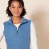 imageAmazon Essentials Womens ClassicFit Sleeveless Polar Soft Fleece Vest Available in Plus SizeBlue Heather