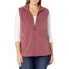 imageAmazon Essentials Womens ClassicFit Sleeveless Polar Soft Fleece Vest Available in Plus SizeBurgundy Heather