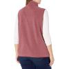 imageAmazon Essentials Womens ClassicFit Sleeveless Polar Soft Fleece Vest Available in Plus SizeBurgundy Heather