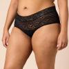 imageAmazon Essentials Womens Comfortable Lace Stretch Hipster Underwear Pack of 4Black