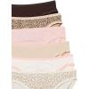 imageAmazon Essentials Womens Cotton Bikini Brief Underwear Available in Plus Size MultipacksAnimal PrintLeopardMulticolorStripe