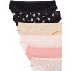 imageAmazon Essentials Womens Cotton Bikini Brief Underwear Available in Plus Size MultipacksDitsy FloralFloralMini StripeMulticolor