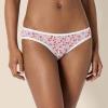 imageAmazon Essentials Womens Cotton Bikini Brief Underwear Available in Plus Size MultipacksGreyPinkFlowers