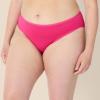 imageAmazon Essentials Womens Cotton Bikini Brief Underwear Available in Plus Size MultipacksGreyPinkFlowers
