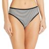 imageAmazon Essentials Womens Cotton High Leg Brief Underwear Available in Plus Size Breathable MultipacksBasic ColorsStripe