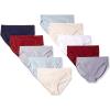 imageAmazon Essentials Womens Cotton High Leg Brief Underwear Available in Plus Size Breathable MultipacksCool ColorsWarm Shades