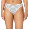 imageAmazon Essentials Womens Cotton High Leg Brief Underwear Available in Plus Size Breathable MultipacksMulticolorHeatherStripe
