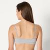 imageAmazon Essentials Womens Cotton Jersey Pull on Scoop Bralette Pack of 2BlackGrey Heather