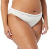imageAmazon Essentials Womens Cotton and Lace Bikini Underwear Pack of 4BlackPinkLight Grey Marl