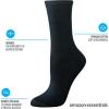 imageAmazon Essentials Womens Crew Socks Cotton 6 PairsMulticolorDotsSolidThin Stripe