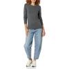 imageAmazon Essentials Womens Crewneck Sweater 100 Cotton Plus Size AvailableCharcoal Heather