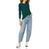 imageAmazon Essentials Womens Crewneck Sweater 100 Cotton Plus Size AvailableDark Green