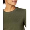 imageAmazon Essentials Womens Crewneck Sweater 100 Cotton Plus Size AvailableOlive