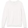 imageAmazon Essentials Womens Crewneck Sweater 100 Cotton Plus Size AvailableWhite