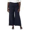 imageAmazon Essentials Womens Dressy Cropped Wide Leg PullOn PantsNavy