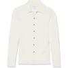 imageAmazon Essentials Womens Fine Gauge Stretch Polo Ribbed Cardigan Previously Daily RitualIvory