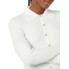 imageAmazon Essentials Womens Fine Gauge Stretch Polo Ribbed Cardigan Previously Daily RitualIvory