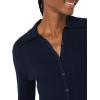 imageAmazon Essentials Womens Fine Gauge Stretch Polo Ribbed Cardigan Previously Daily RitualNavy