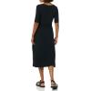 imageAmazon Essentials Womens Fine Rib Side CutOut Dress Previously Daily RitualBlack