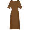 imageAmazon Essentials Womens Fine Rib Side CutOut Dress Previously Daily RitualDark Olive