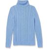 imageAmazon Essentials Womens Fisherman Cable Turtleneck Sweater Available in Plus SizeBlue