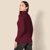 imageAmazon Essentials Womens Fisherman Cable Turtleneck Sweater Available in Plus SizeBurgundy