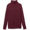 imageAmazon Essentials Womens Fisherman Cable Turtleneck Sweater Available in Plus SizeBurgundy