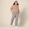 imageAmazon Essentials Womens Fisherman Cable Turtleneck Sweater Available in Plus SizeCamel Heather