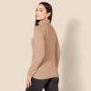 imageAmazon Essentials Womens Fisherman Cable Turtleneck Sweater Available in Plus SizeCamel Heather