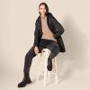 imageAmazon Essentials Womens Fisherman Cable Turtleneck Sweater Available in Plus SizeCamel Heather