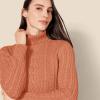 imageAmazon Essentials Womens Fisherman Cable Turtleneck Sweater Available in Plus SizeCaramel