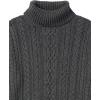 imageAmazon Essentials Womens Fisherman Cable Turtleneck Sweater Available in Plus SizeCharcoal Heather
