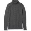 imageAmazon Essentials Womens Fisherman Cable Turtleneck Sweater Available in Plus SizeCharcoal Heather