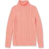 imageAmazon Essentials Womens Fisherman Cable Turtleneck Sweater Available in Plus SizeCoral Pink