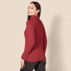 imageAmazon Essentials Womens Fisherman Cable Turtleneck Sweater Available in Plus SizeDark Red