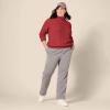 imageAmazon Essentials Womens Fisherman Cable Turtleneck Sweater Available in Plus SizeDark Red