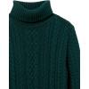 imageAmazon Essentials Womens Fisherman Cable Turtleneck Sweater Available in Plus SizeForest Green