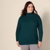 imageAmazon Essentials Womens Fisherman Cable Turtleneck Sweater Available in Plus SizeForest Green