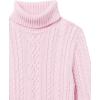 imageAmazon Essentials Womens Fisherman Cable Turtleneck Sweater Available in Plus SizeLight Pink