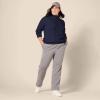 imageAmazon Essentials Womens Fisherman Cable Turtleneck Sweater Available in Plus SizeNavy