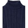 imageAmazon Essentials Womens Fisherman Cable Turtleneck Sweater Available in Plus SizeNavy