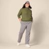 imageAmazon Essentials Womens Fisherman Cable Turtleneck Sweater Available in Plus SizeOlive