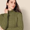 imageAmazon Essentials Womens Fisherman Cable Turtleneck Sweater Available in Plus SizeOlive