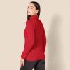 imageAmazon Essentials Womens Fisherman Cable Turtleneck Sweater Available in Plus SizeRed