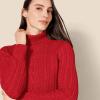 imageAmazon Essentials Womens Fisherman Cable Turtleneck Sweater Available in Plus SizeRed