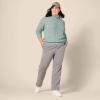 imageAmazon Essentials Womens Fisherman Cable Turtleneck Sweater Available in Plus SizeSage Green Heather